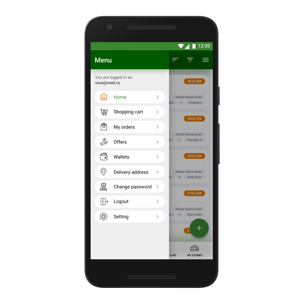 Mobile APP for Cloud eCommerce system